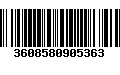 Código de Barras 3608580905363