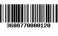 Código de Barras 3608770000120