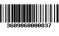 Código de Barras 3609060000837