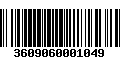 Código de Barras 3609060001049