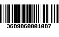 Código de Barras 3609060001087