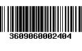 Código de Barras 3609060002404