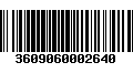 Código de Barras 3609060002640