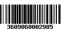 Código de Barras 3609060002985