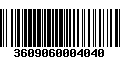 Código de Barras 3609060004040