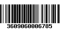 Código de Barras 3609060006785