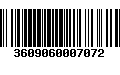 Código de Barras 3609060007072