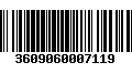 Código de Barras 3609060007119