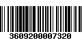 Código de Barras 3609200007320