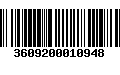 Código de Barras 3609200010948