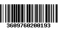 Código de Barras 3609760200193