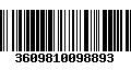 Código de Barras 3609810098893