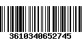 Código de Barras 3610340652745