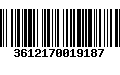 Código de Barras 3612170019187