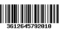 Código de Barras 3612645792010