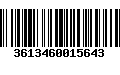 Código de Barras 3613460015643