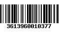 Código de Barras 3613960010377