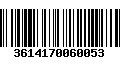 Código de Barras 3614170060053