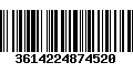 Código de Barras 3614224874520