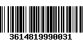 Código de Barras 3614819990031