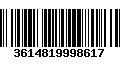 Código de Barras 3614819998617