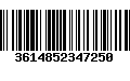 Código de Barras 3614852347250