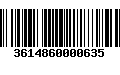 Código de Barras 3614860000635