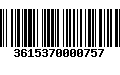 Código de Barras 3615370000757