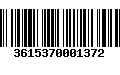 Código de Barras 3615370001372