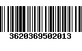 Código de Barras 3620369502013