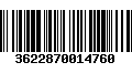 Código de Barras 3622870014760