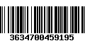 Código de Barras 3634700459195