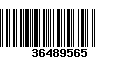 Código de Barras 36489565