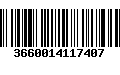 Código de Barras 3660014117407