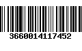 Código de Barras 3660014117452