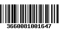 Código de Barras 3660081001647