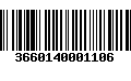 Código de Barras 3660140001106