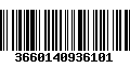 Código de Barras 3660140936101