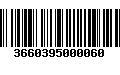 Código de Barras 3660395000060