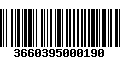 Código de Barras 3660395000190