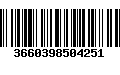 Código de Barras 3660398504251