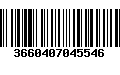 Código de Barras 3660407045546