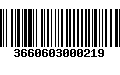 Código de Barras 3660603000219