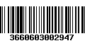 Código de Barras 3660603002947