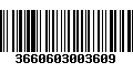 Código de Barras 3660603003609