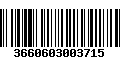 Código de Barras 3660603003715