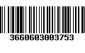 Código de Barras 3660603003753