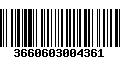 Código de Barras 3660603004361