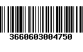 Código de Barras 3660603004750