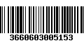 Código de Barras 3660603005153